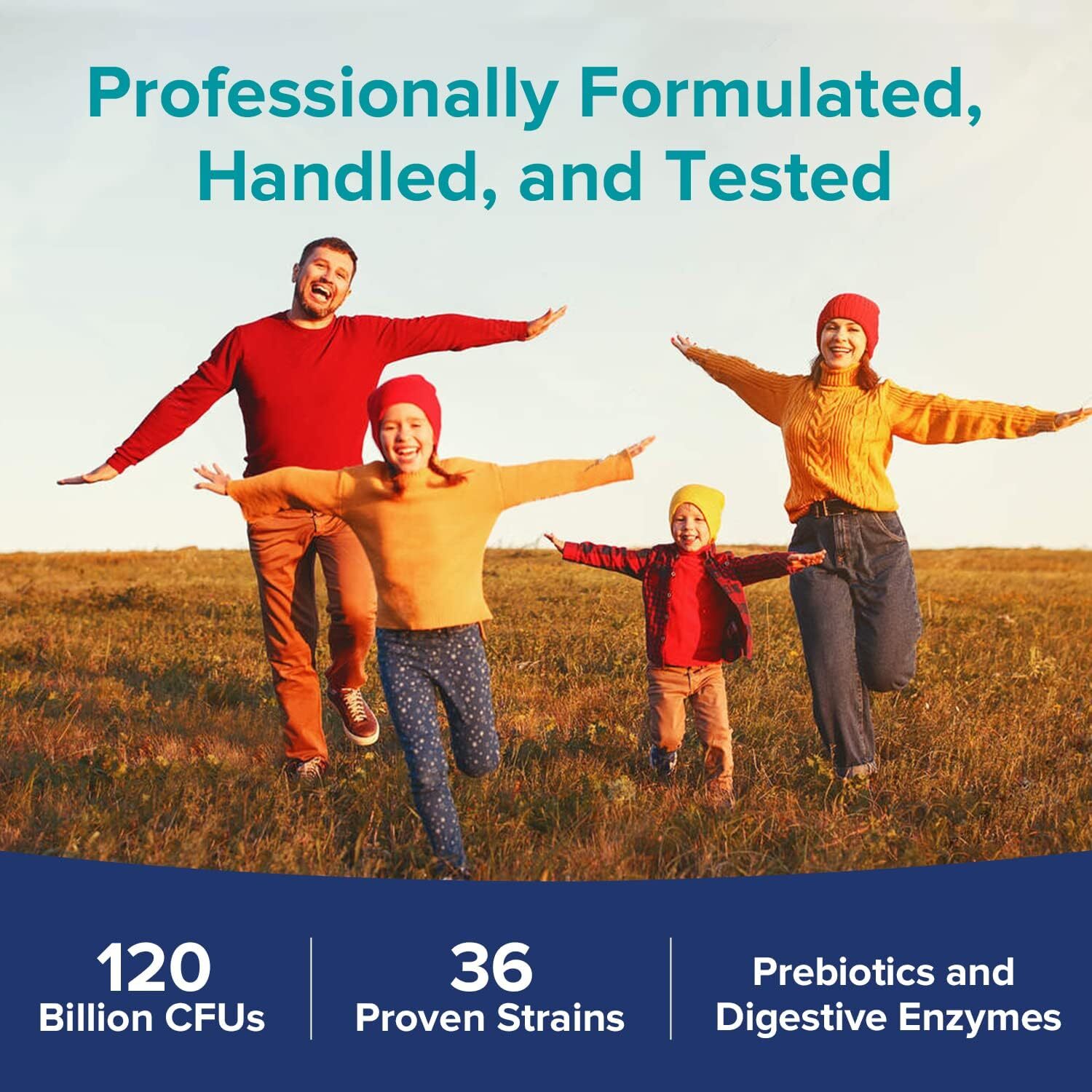 Newrhythm Extra Strength Probiotic 120 Billion Cfu With Prebiotics 30 Count