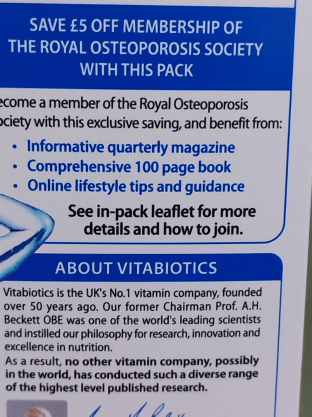 Vitabiotics Osteocare Original 90 Tablets Calcium Magnesium Bones Exp 10/2028