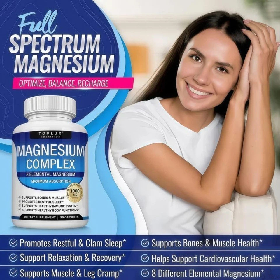Magnesium complex 1000mg 7 types | Sleep musculoskeletal support 90