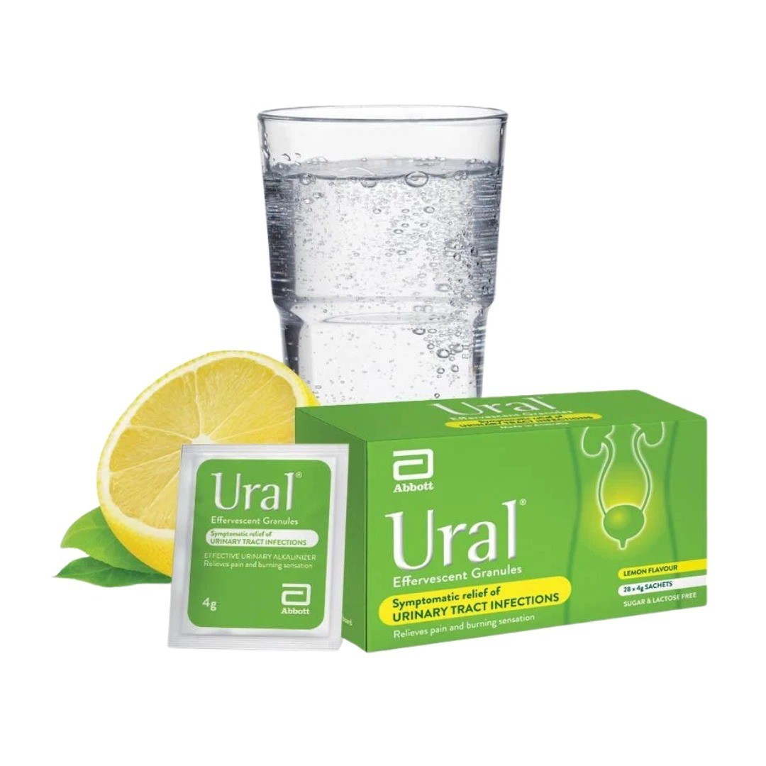 Abbott Ural Effervescent Granules Urine Alkalinizer 4g x 28 sachets-FREE SHIP
