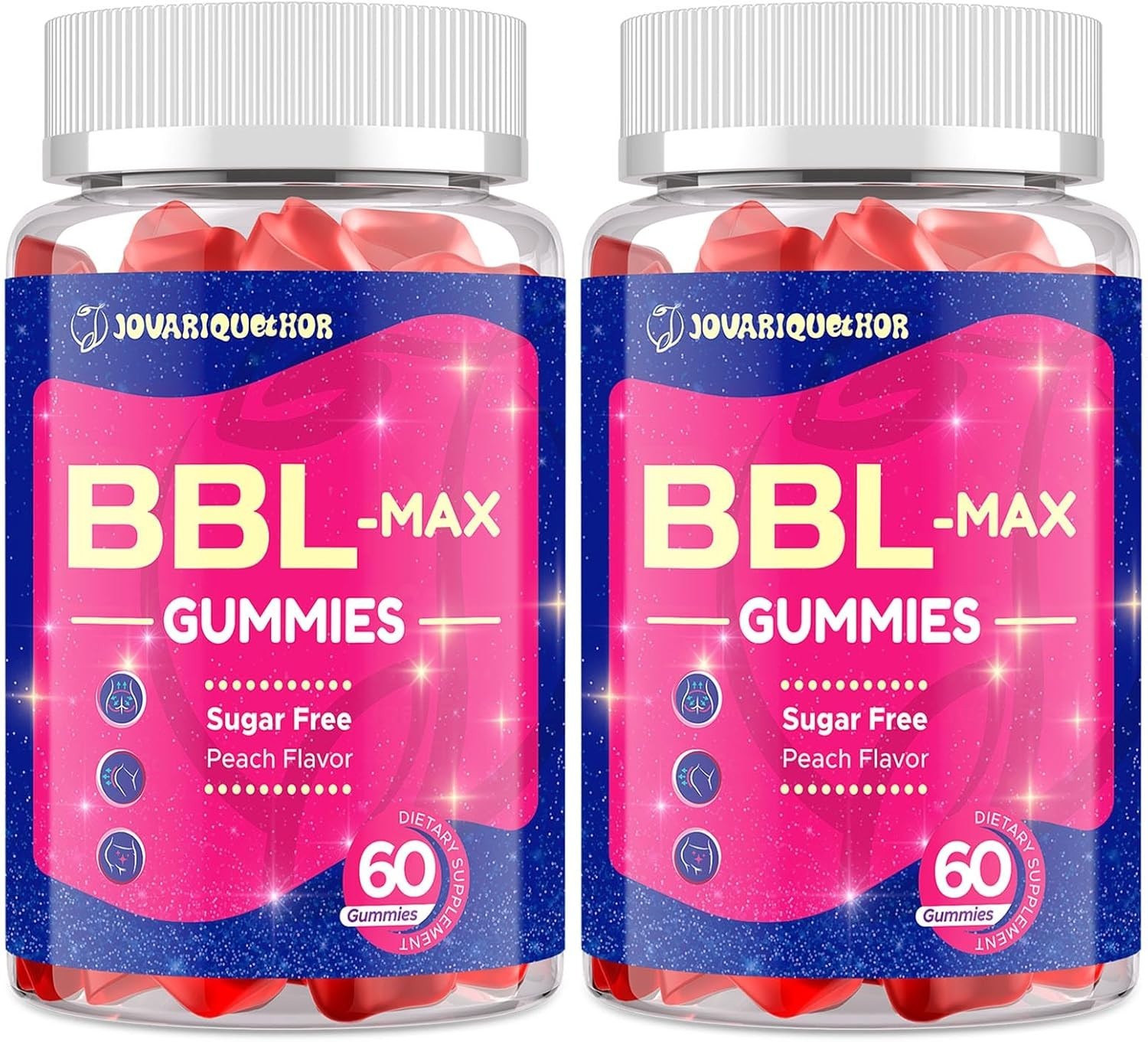2-Pack Jovariquethor Booty BBL Gummies for Women – 60 Count *EXP 05/2028*