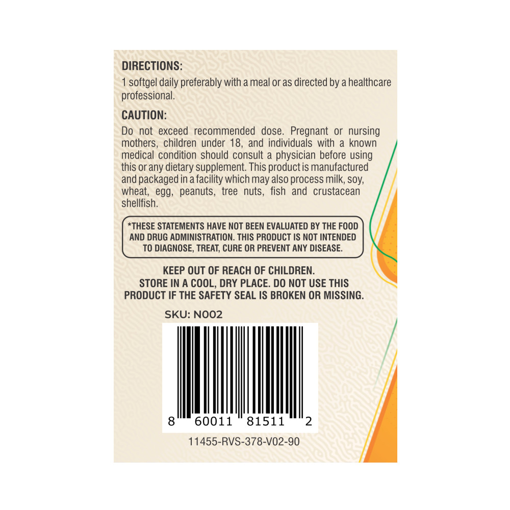 Nadeox Vitamin D3 250 mcg 10,000 IU – 90 Softgels