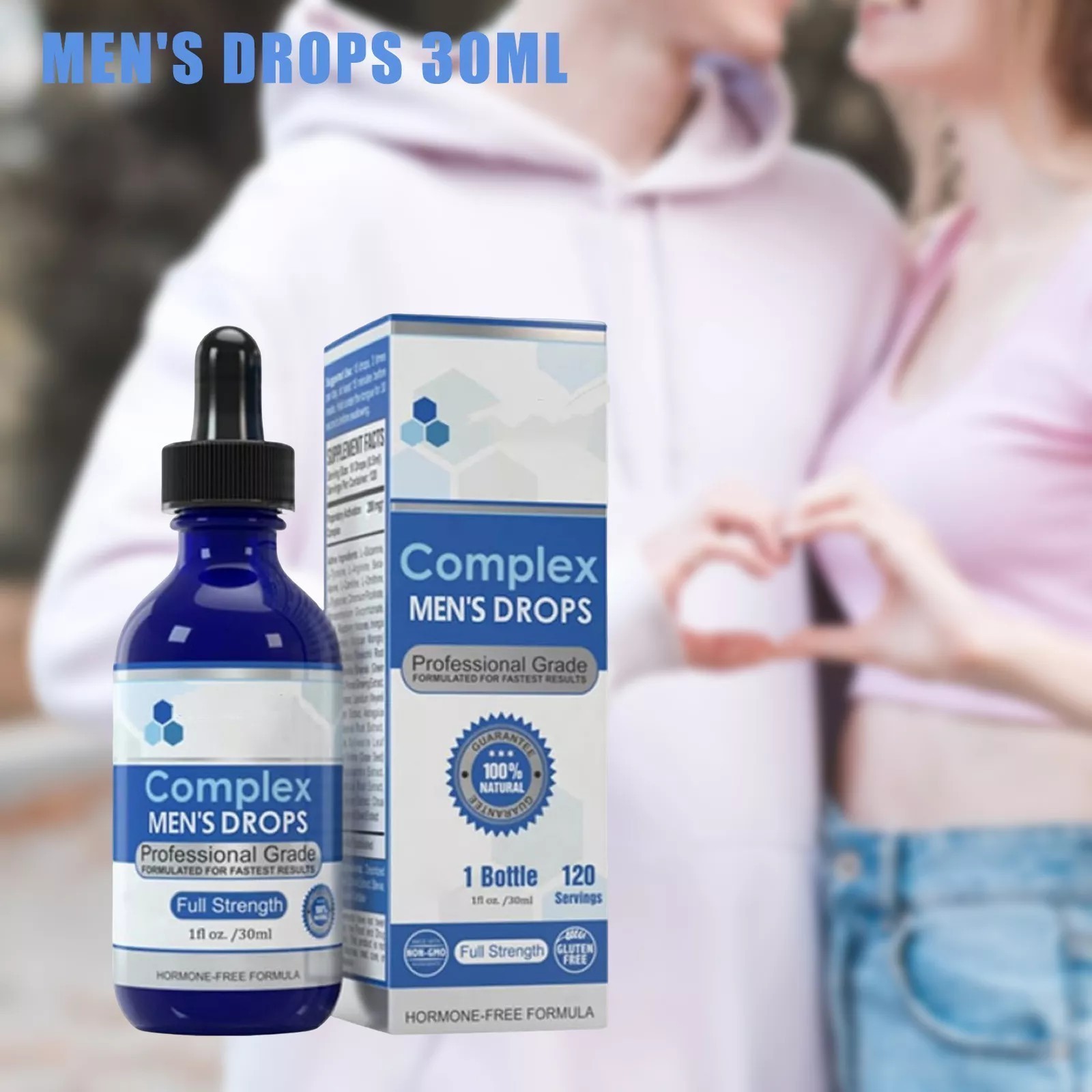 1~10x Secret Male Growth Nutrition Drops,Complex Men’s Drops 30ml for Strong Men