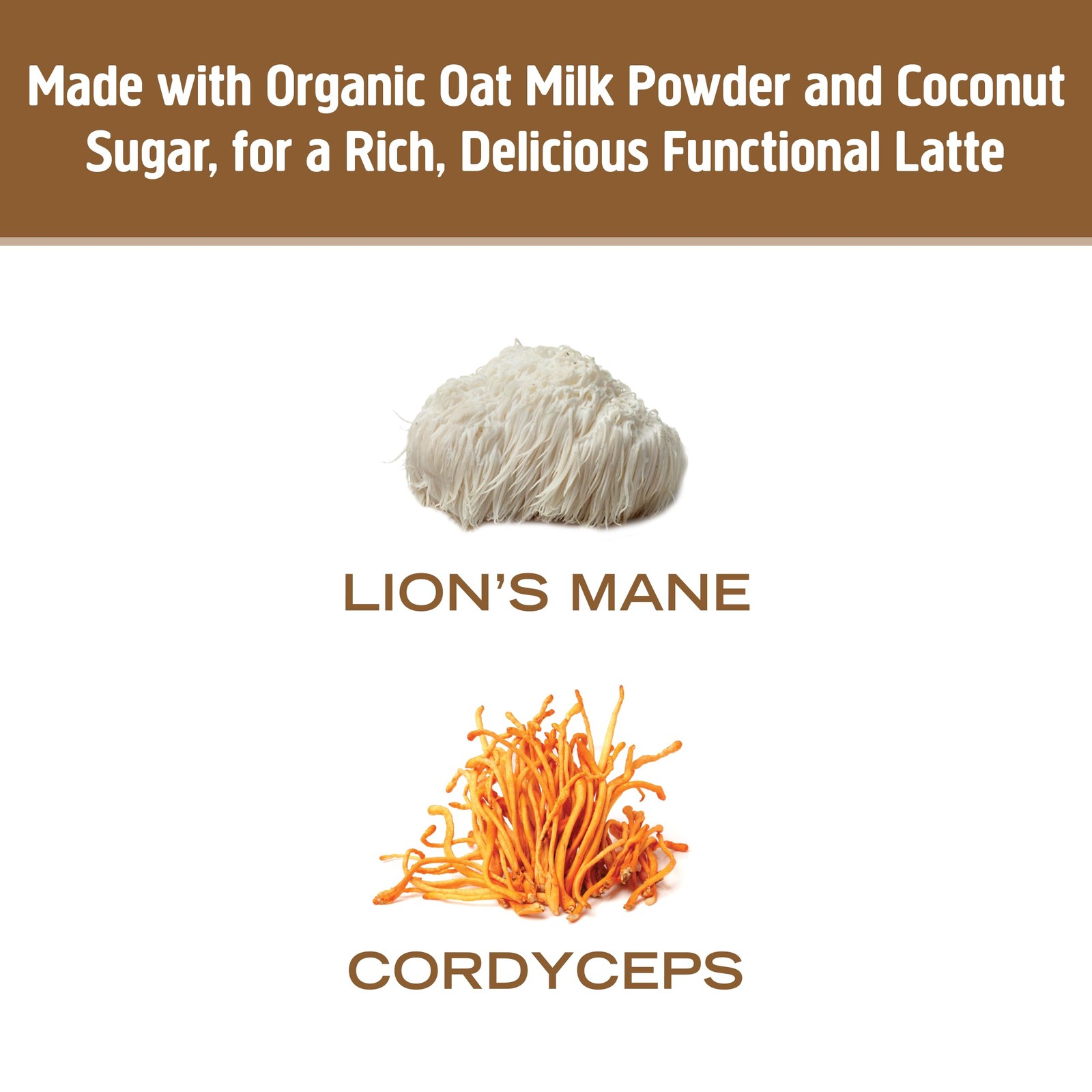 Om Mushroom Superfood Coffee Latte Blend Mushroom Powder, 8.47 Ounce Canister, 3