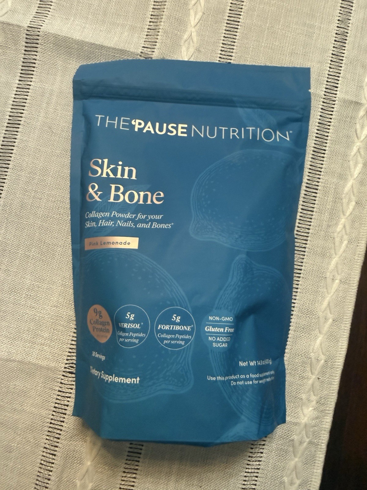 The Pause Nutrition Skin & Bone Collagen Powder Pink Lemonade