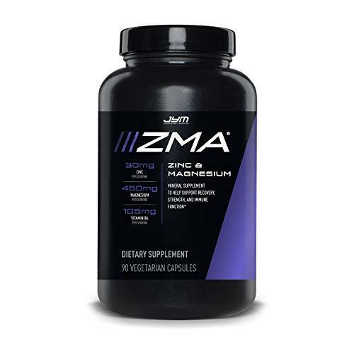 JYM Supplement Science ZMA Zinc/Magnesium Capsules Supplement – Zinc, Magnesium