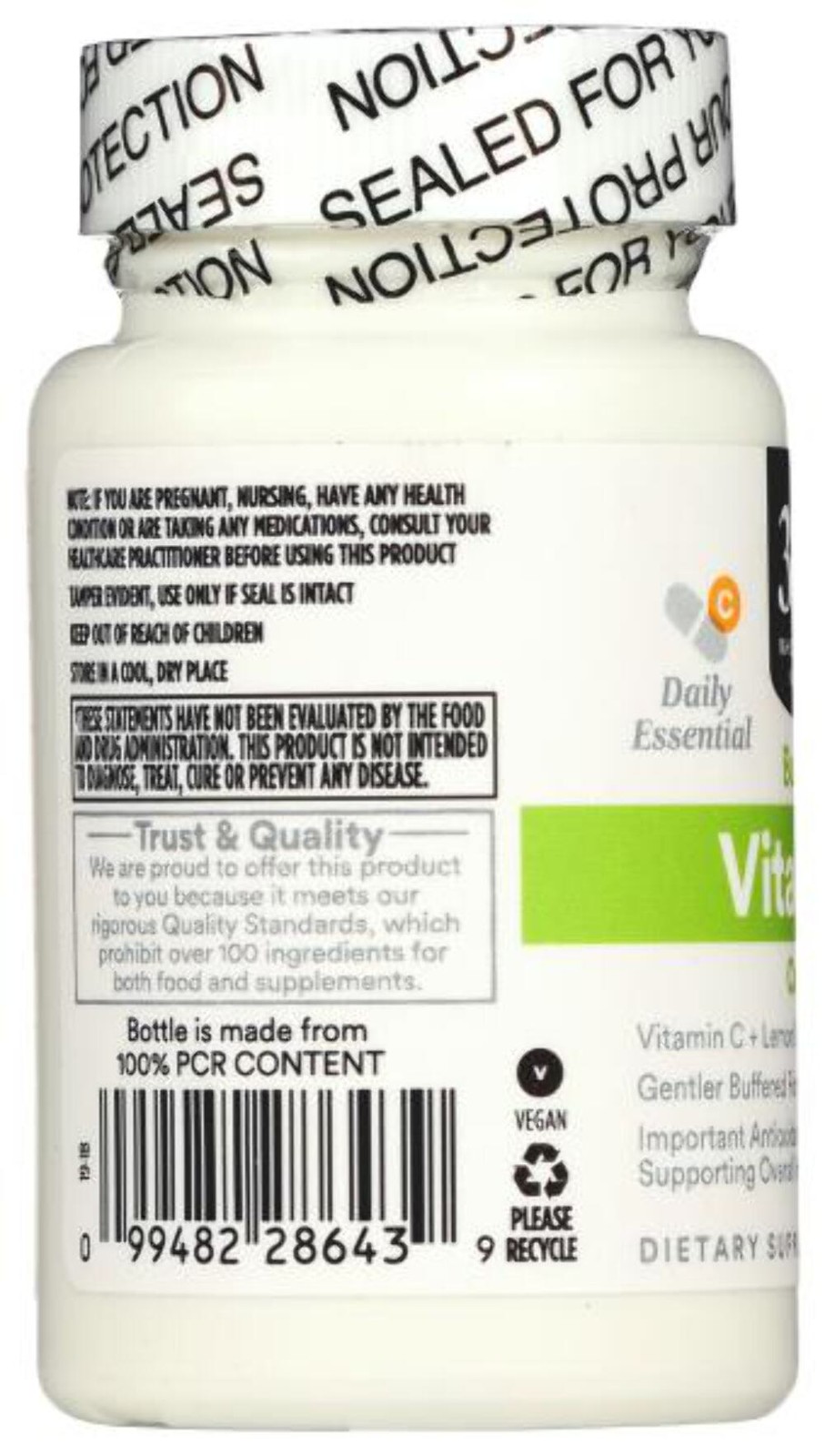 3/27 365 by Whole Foods Market, Buffered Vitamin C Complex, Vegan, 60 Capsules