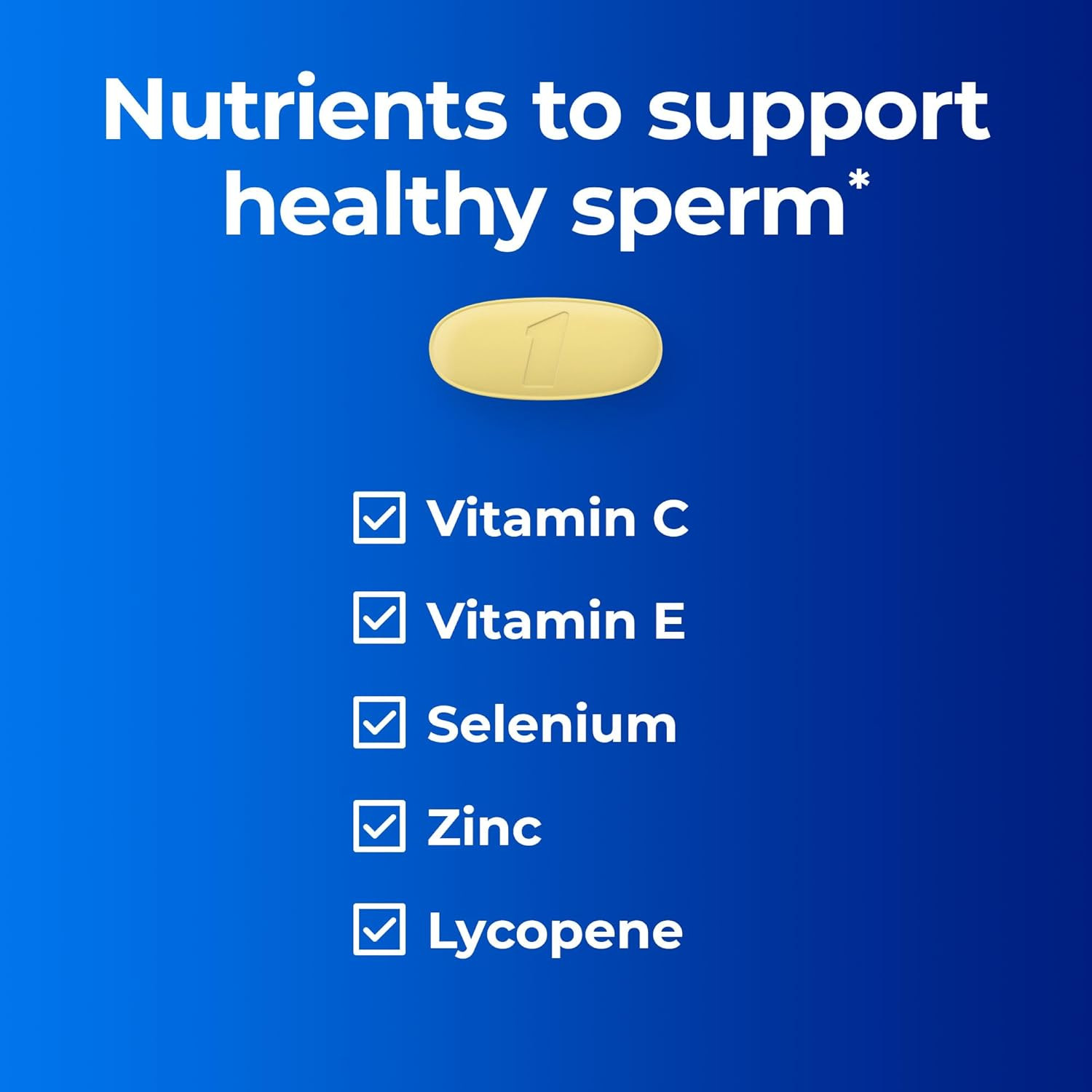 Men’S Pre-Conception Health Multivitamin to Support Healthy Sperm, Supplement fo