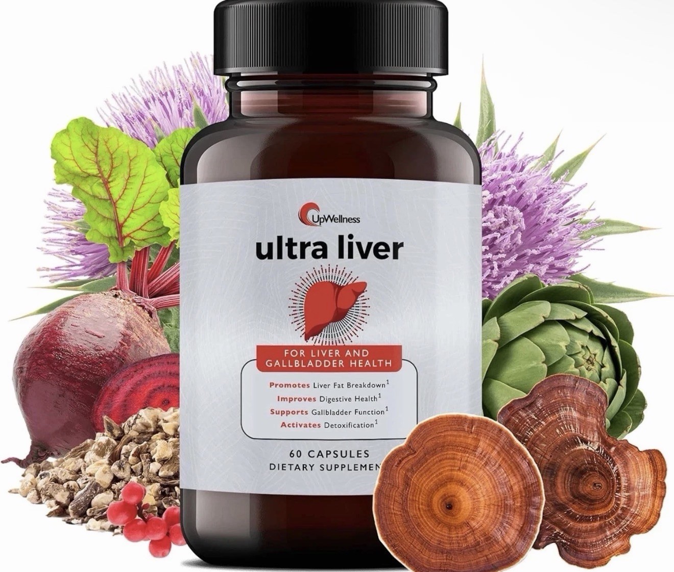UpWellness Ultra Liver Supplement for Liver Health and Gallbladder Support….