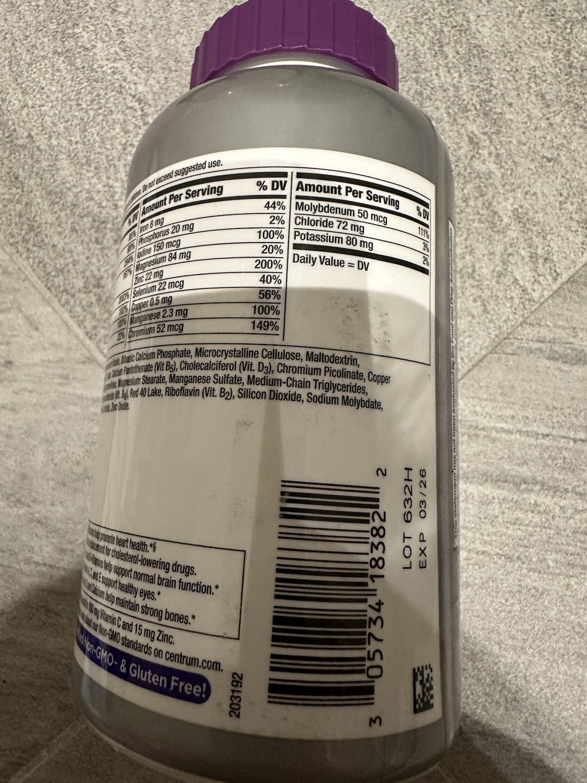 275 Centrum Silver Women 50+ Multivitamin/Multimineral Supplement Exp 2026