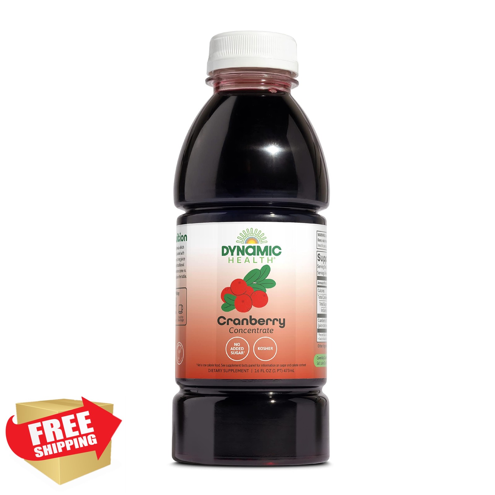 Dynamic Health Cranberry Juice Concentrate 16 Ounce