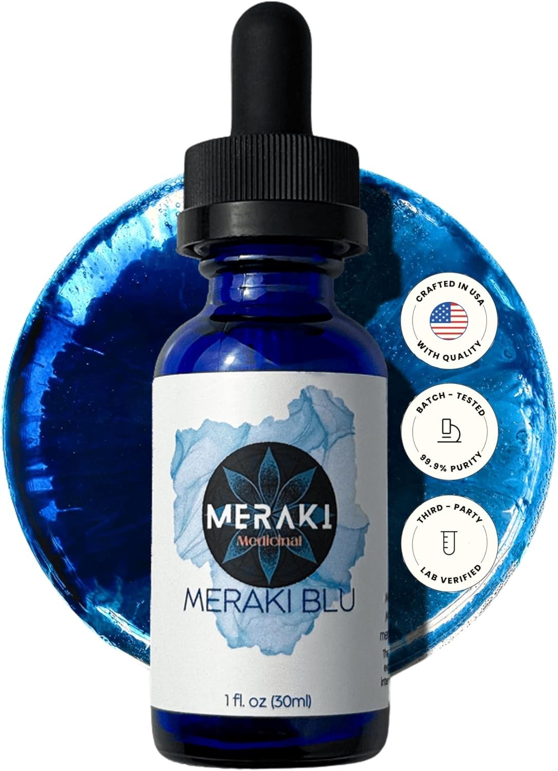 Meraki Blue Cognitive Health Beauty Vitamins Supplements Herbal Remedies & Resin