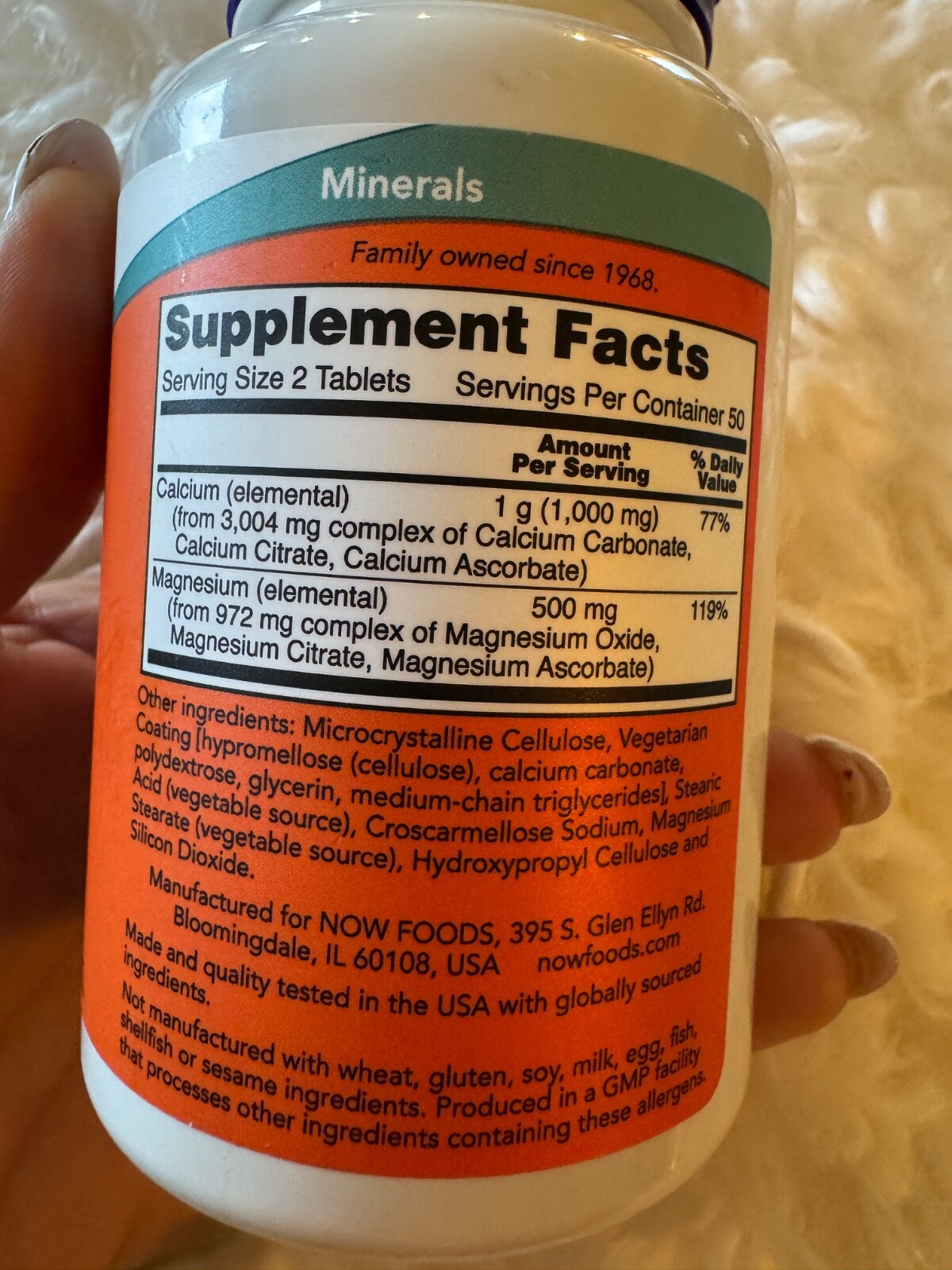 NOW Calcium & Magnesium, 100 Tablets – BB 4/2029 New & Sealed -Ships Free.