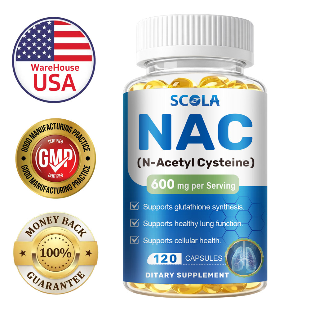 NAC (N-Acetyl Cysteine) 600mg Supports Antioxidant Detoxifying Lung Health