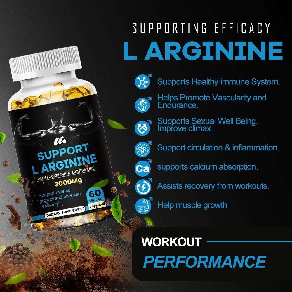 Nitric Oxide Booster Supplement for Blood Circulation and Flow, Endurance/Energy