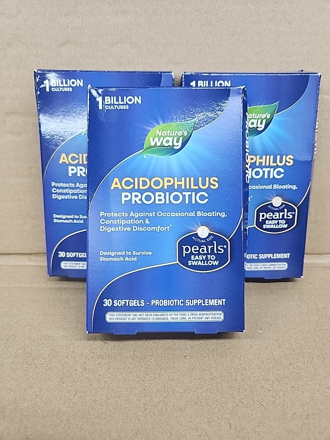 90 Nature’s Way Acidophilus Probiotic Pearls Supplement Softgels – 12/2025