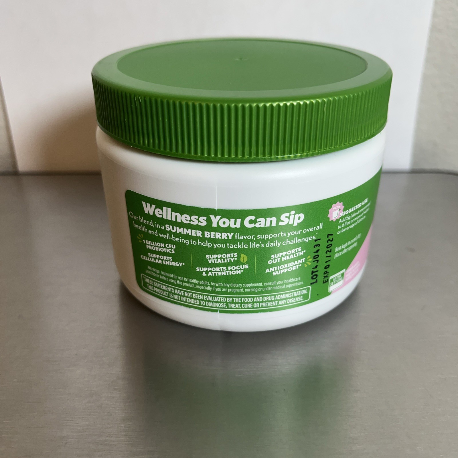 Amazing Grass Sweet Greens Superfood Powder, Summer Berry 25 Servings