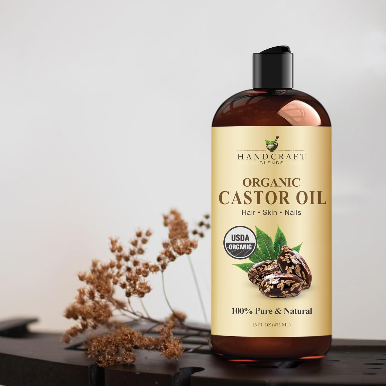 Product Title Organic Castor Oil 16 Fl Oz – Pure & Natural Carrier Oil for Hair