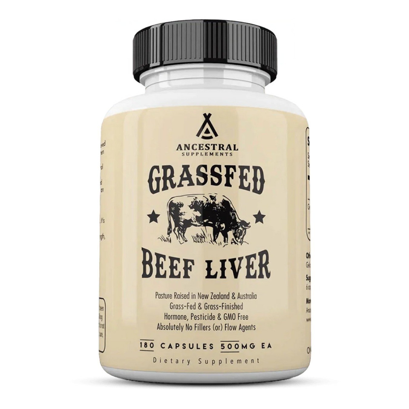 Ancestral Supplements Grass Fed Beef Liver 3000mg 180Caps latest Zeland NonGM…