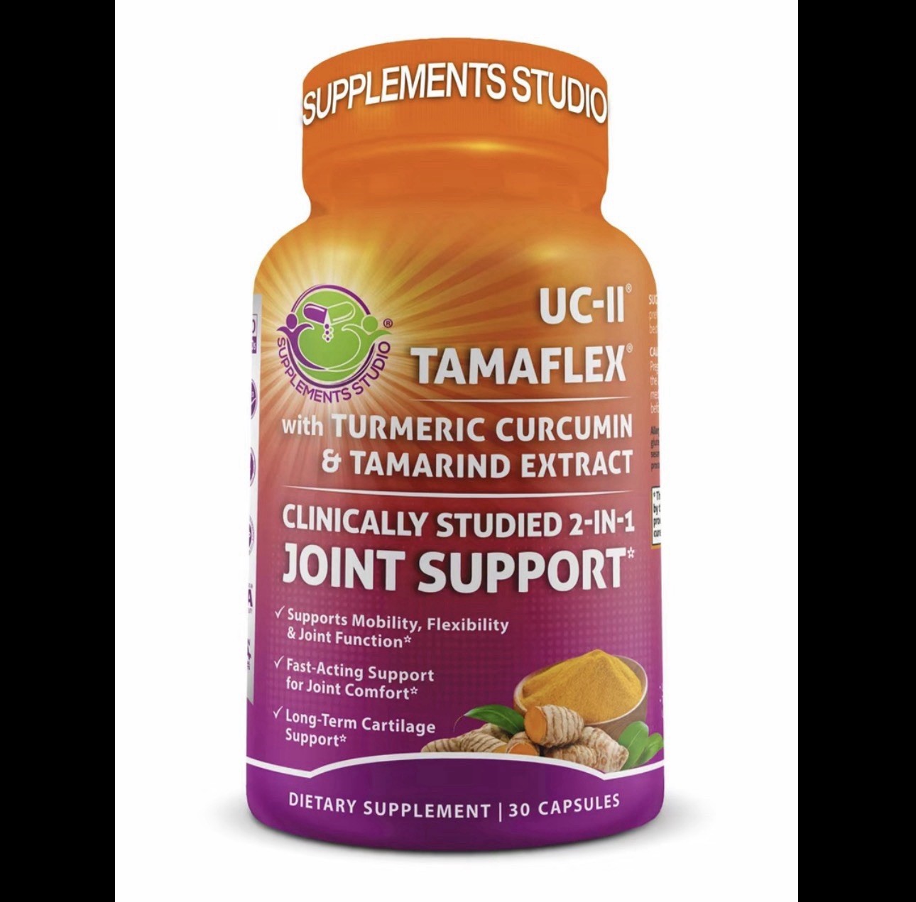 Joint Support Supplement – UC-II Collagen & TamaFlex (Turmeric + Tamarind) 30 Ct
