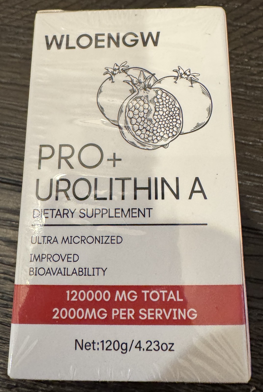 Wloengw Pro+Urolithin A 4.23 oz 2000mg Exp 11/14/27 60 Count