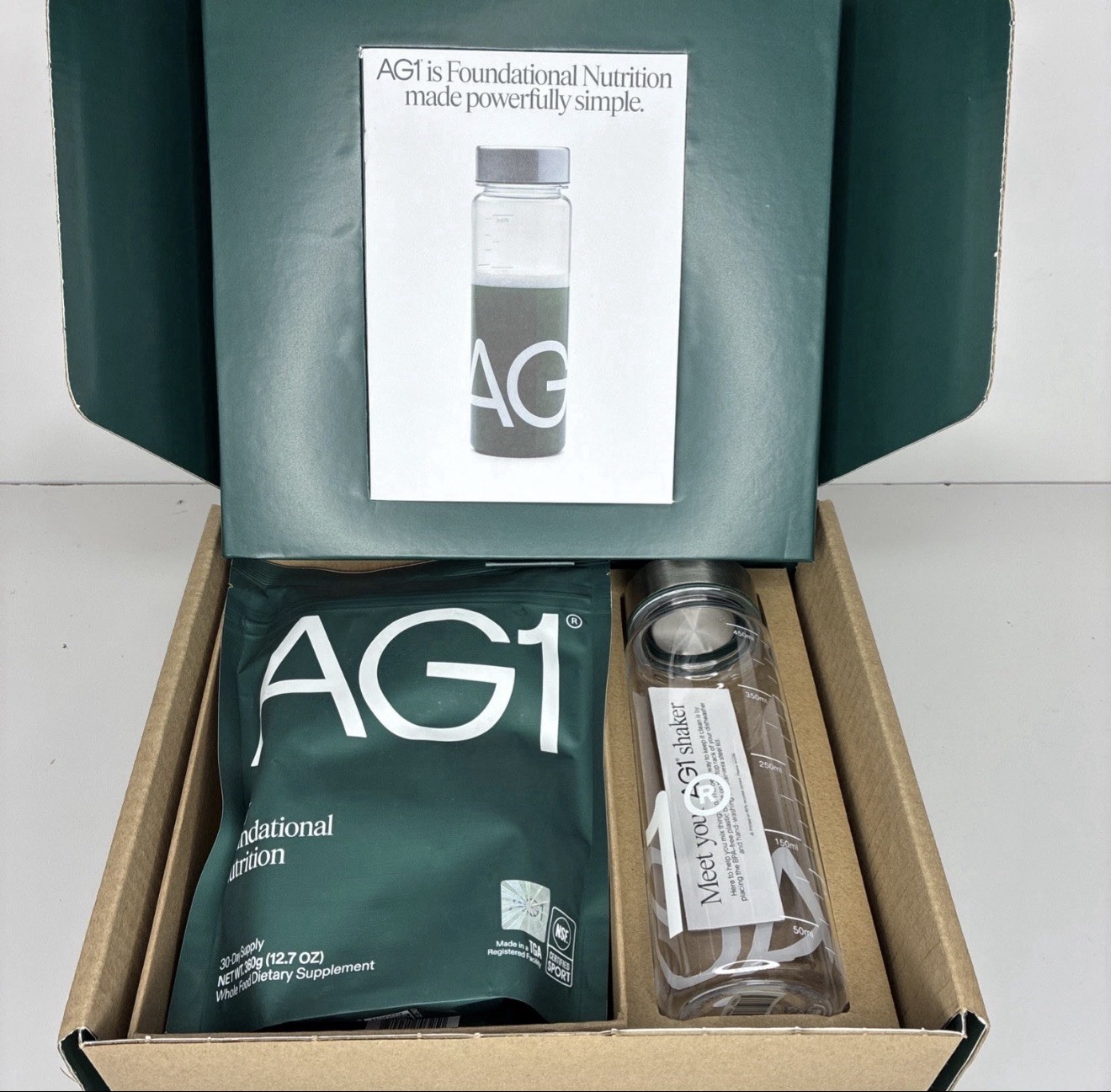 AG1 Greens Powder Supplement With Shaker And Scoop, Classic Formula, EXP 01/2026