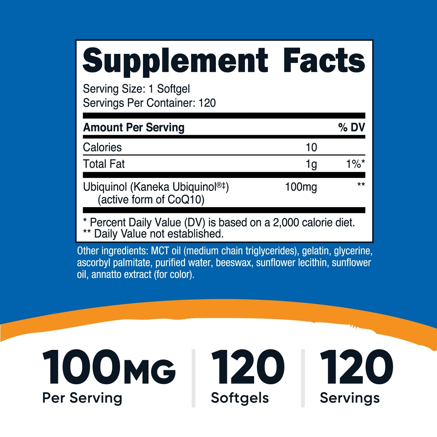 Nutricost Ubiquinol Softgels (120 Servings | 100 mg Per Serving)