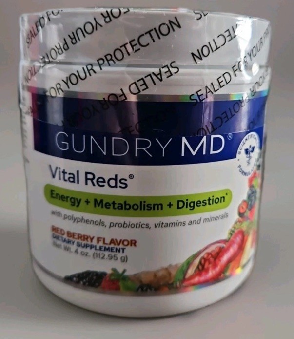 Vital Reds by Gundry MD – Polyphenol Blend – Supports Energy, Digestion – 1 Jar