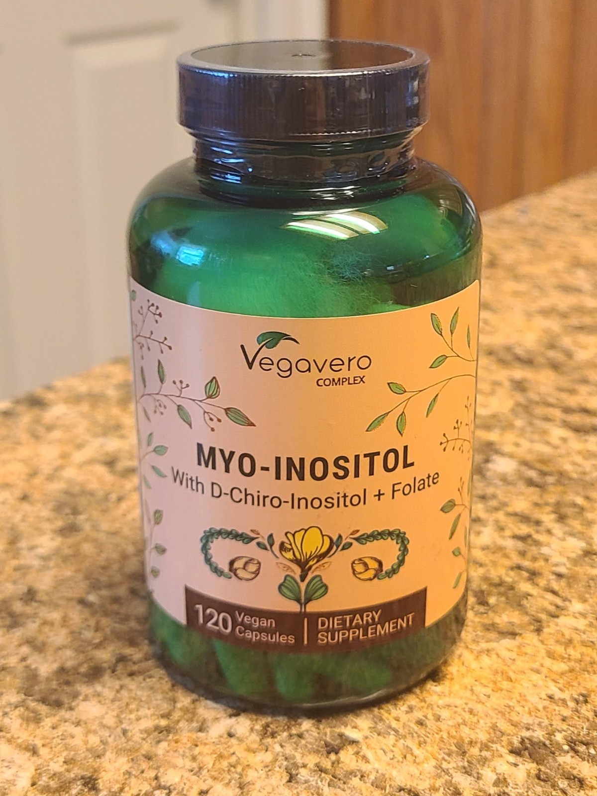 Vegavero Myo-Inositol & D-Chiro Inositol + Folate 120 Capsules NEW/SEALED 05/27