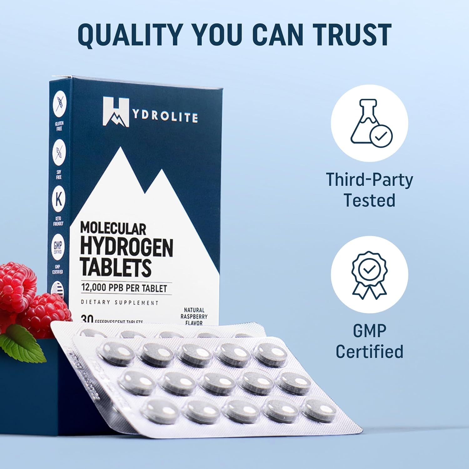 Molecular Hydrogen Tablets for Drinking Water with Magnesium | Highest Concen…