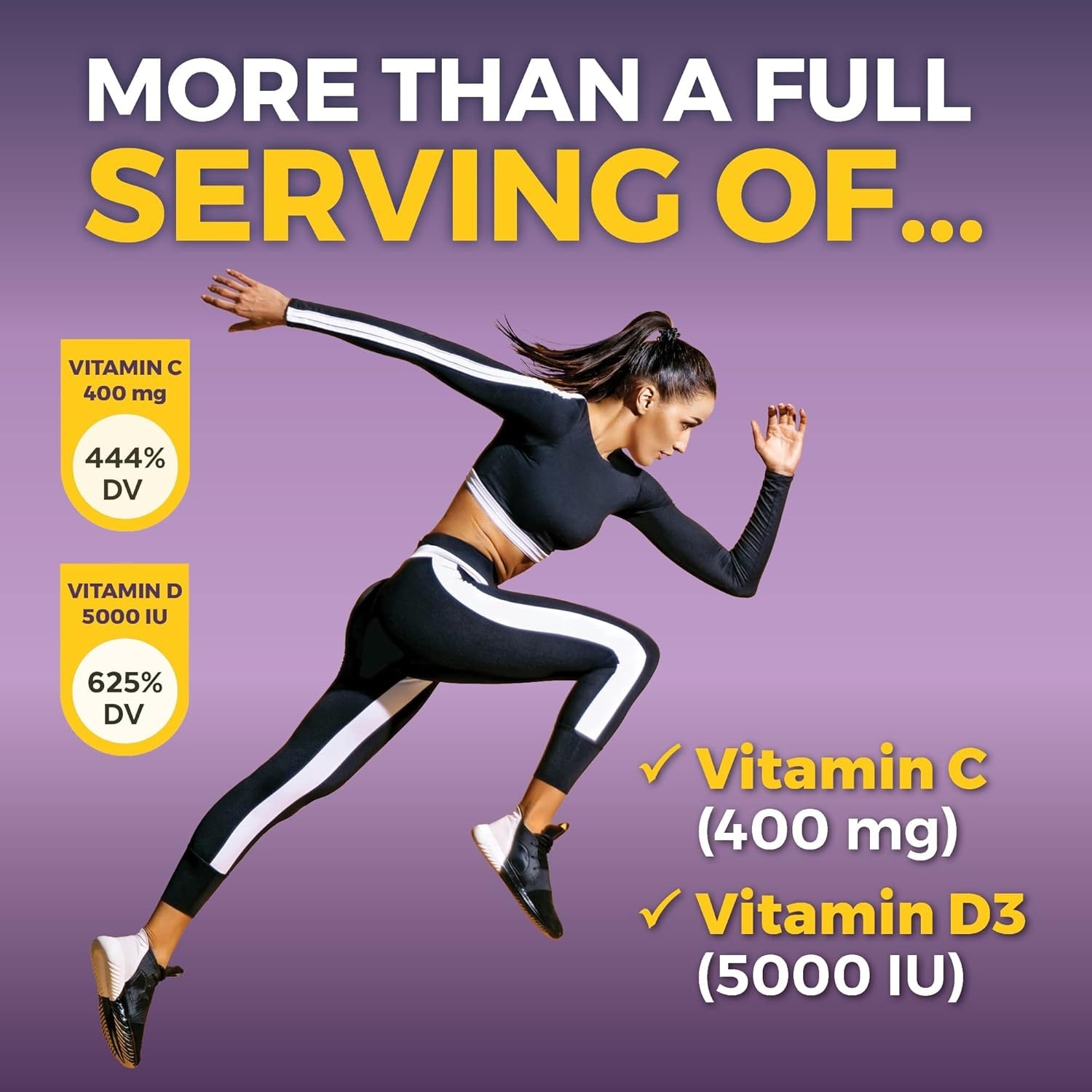 Sambucus Black Elderberry 5-in-1: Vitamin C, D3, Zinc Immunity Support
