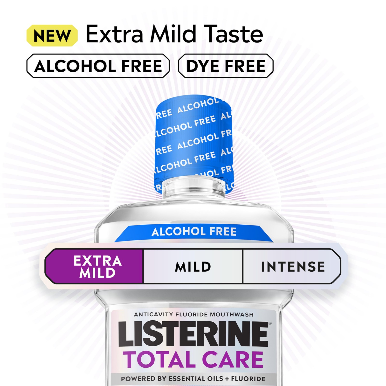 Listerine Total Care Alcohol-Free Anticavity 33.8 Fl Oz (Pack of 1), Purple