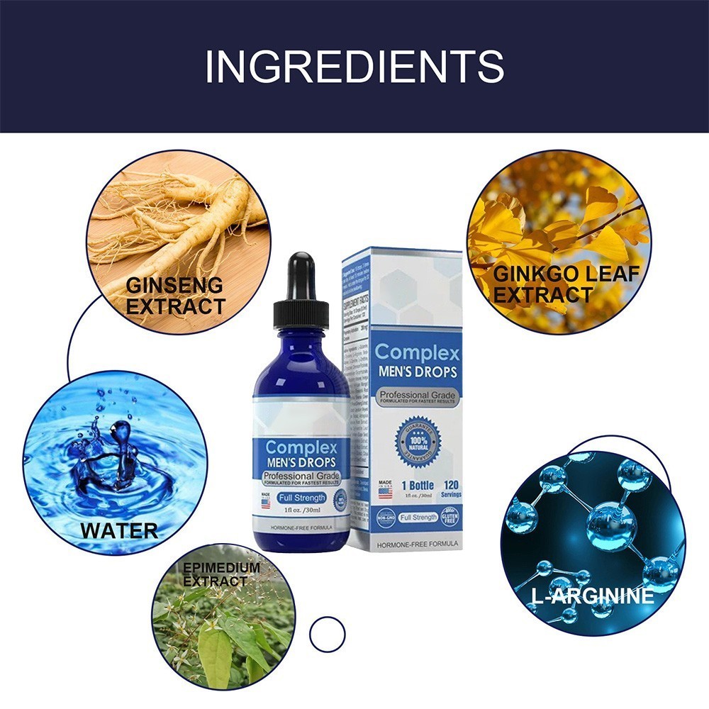 1~10x Secret Male Growth Nutrition Drops,Complex Men’s Drops 30ml for Strong Men