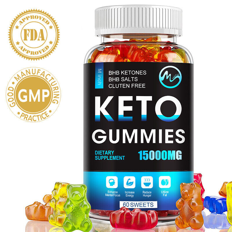 Keto ACV BHB Gummies for Fat Burn Weight Loss Detox Keto Diet Gummies (60PCS)