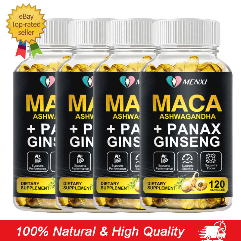 Organic Maca 10000 MG per serving 120/240/480 vegan capsules Peruvian Maca Root