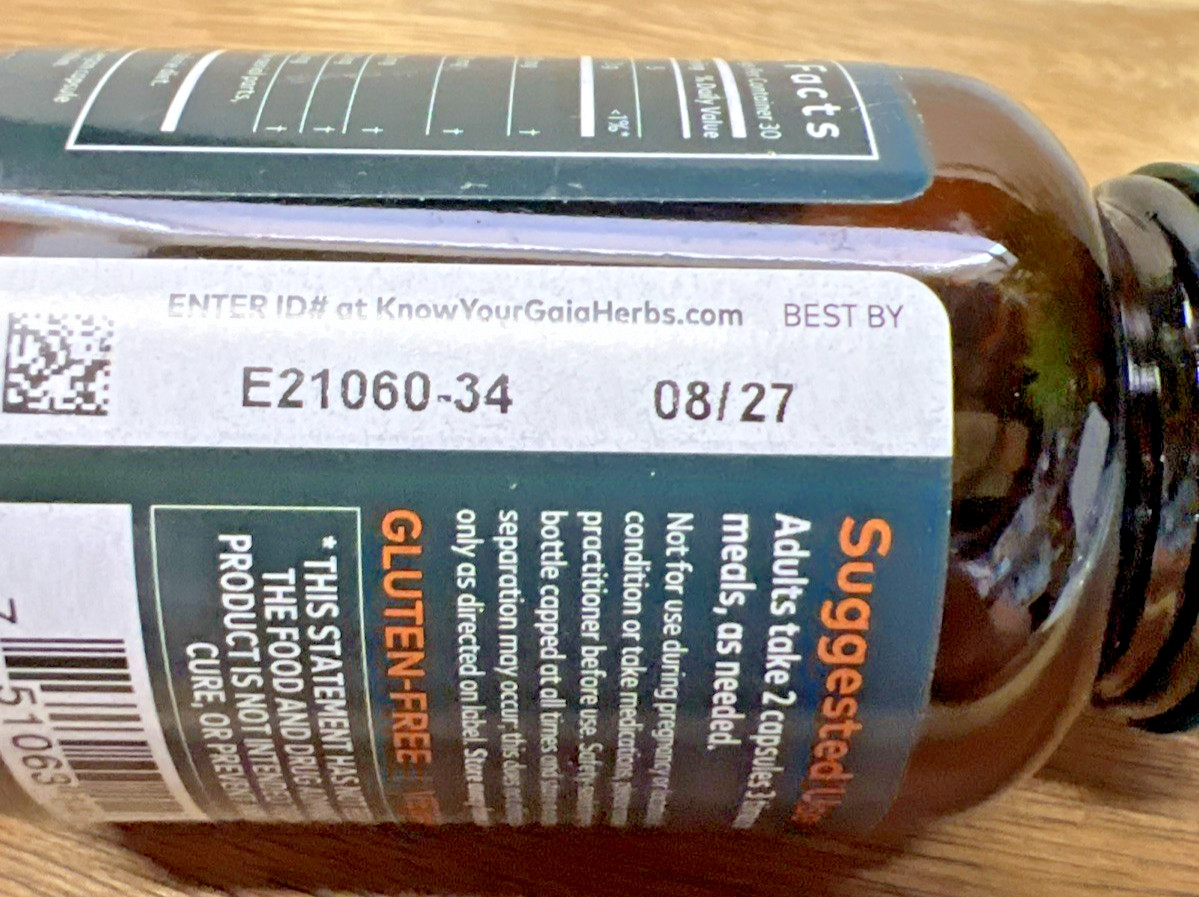 Gaia Herbs Turmeric Supreme Pain Support Ache 60 Phyto-Caps Exp 08/2027
