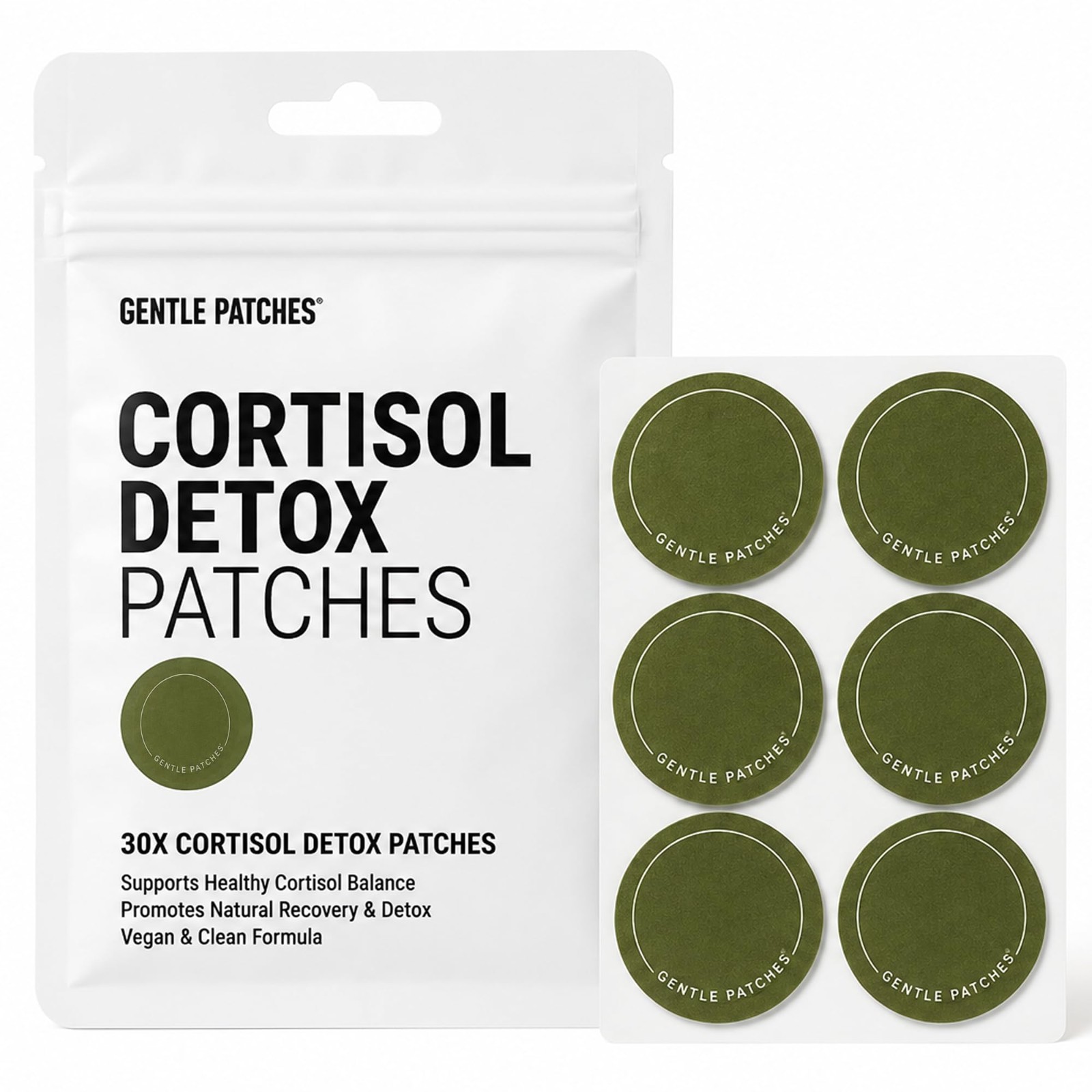 Natural Stress Relief Patches – Cortisol Support for Calm Mood & Relaxation