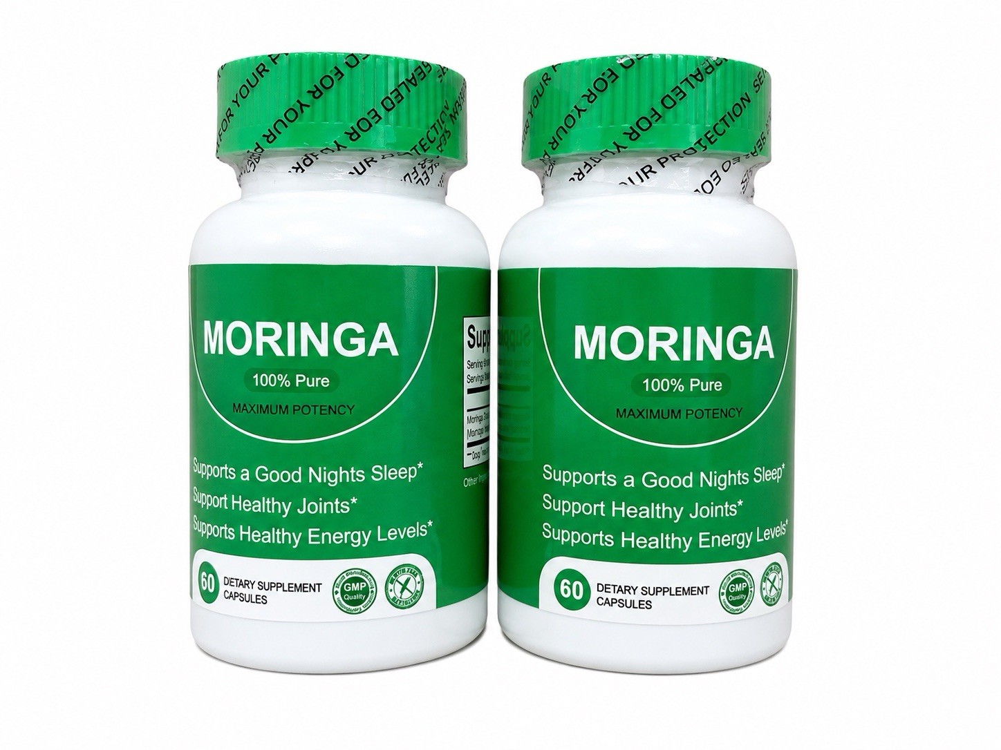 Pack of 2 Moringa 100% Pure Maximum Potency