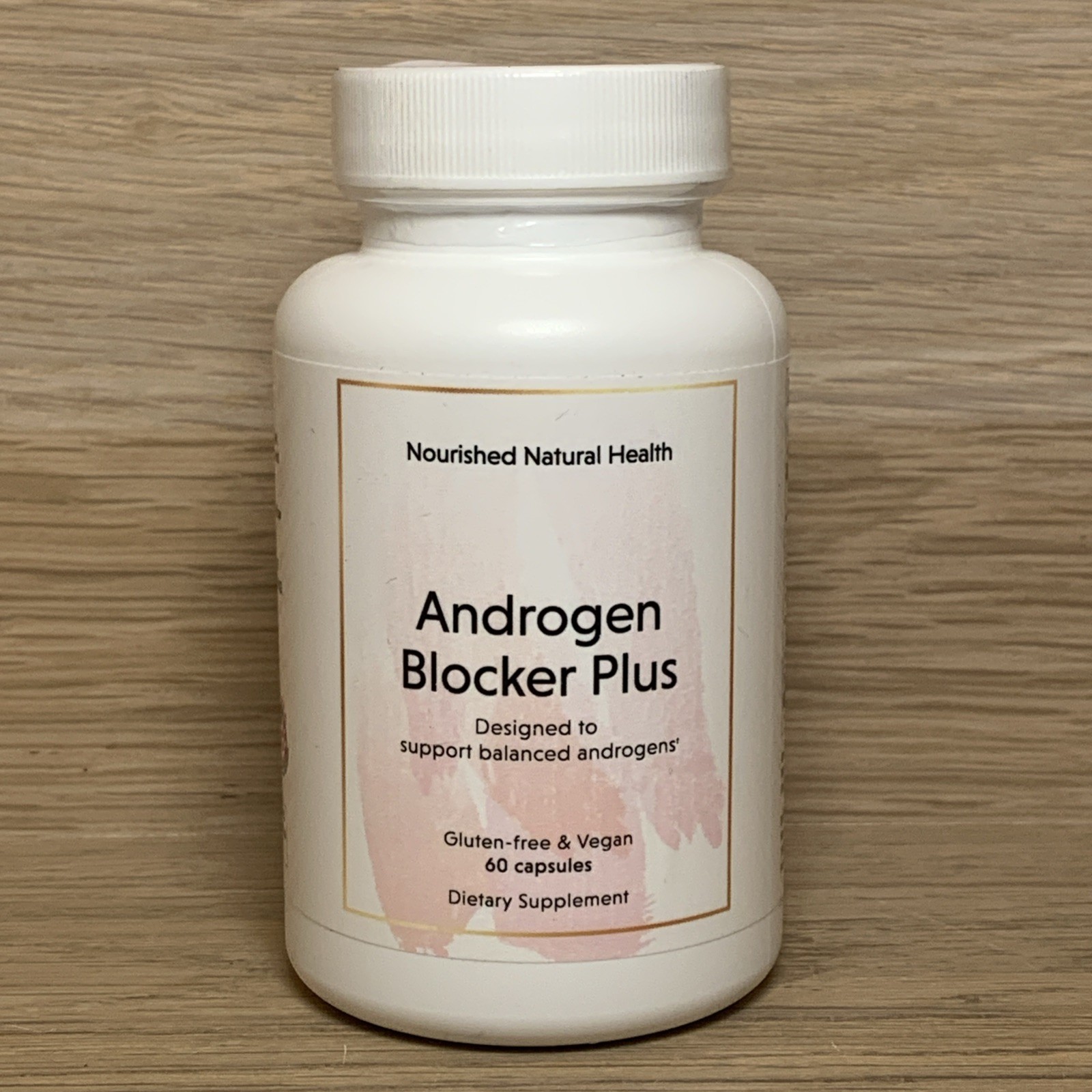 Nourished Natural Health Androgen Blocker Plus 60ct EXP 10/2026 NEW SEALED