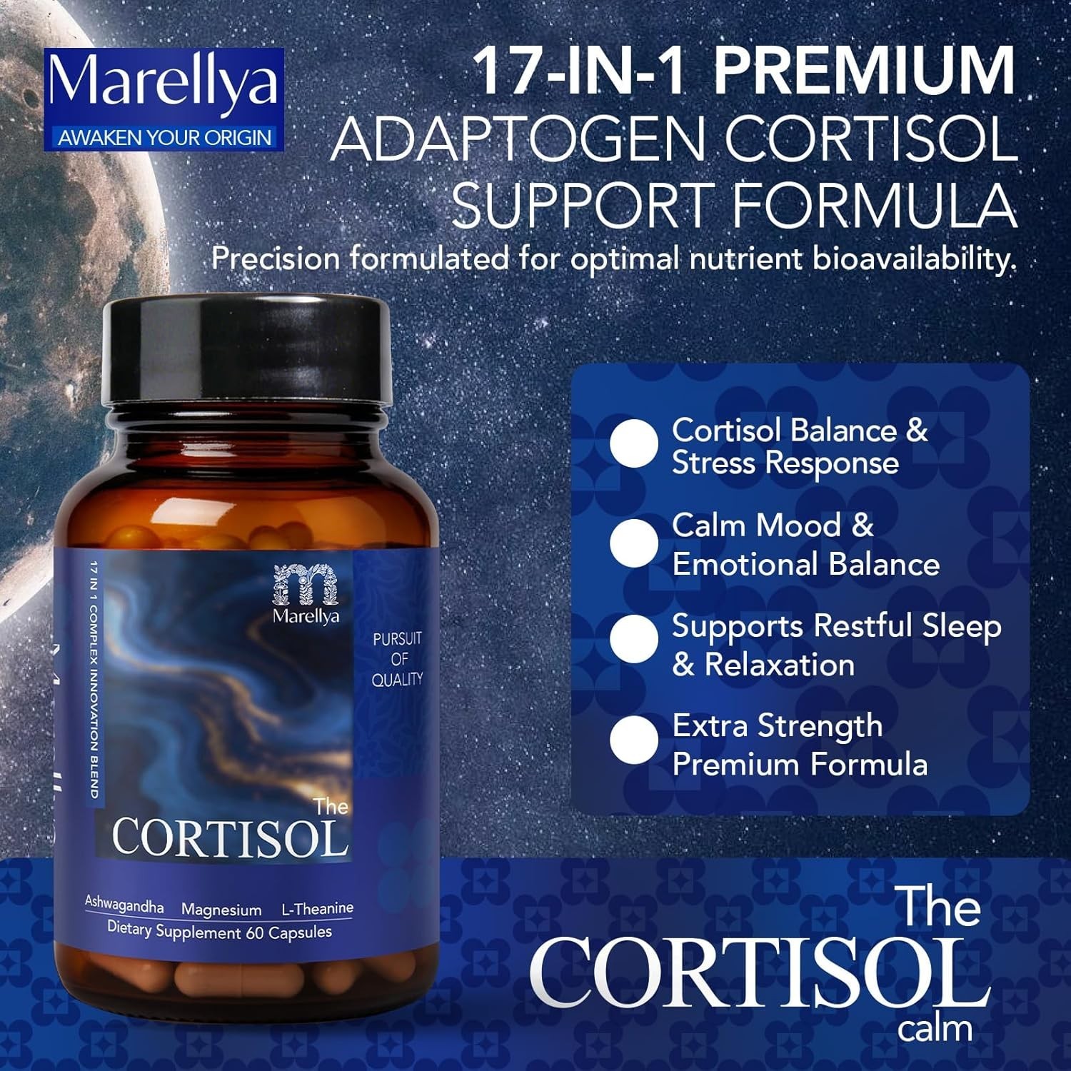 Cortisol Supplement for Women & Men – Adaptogens for Cortisol Management