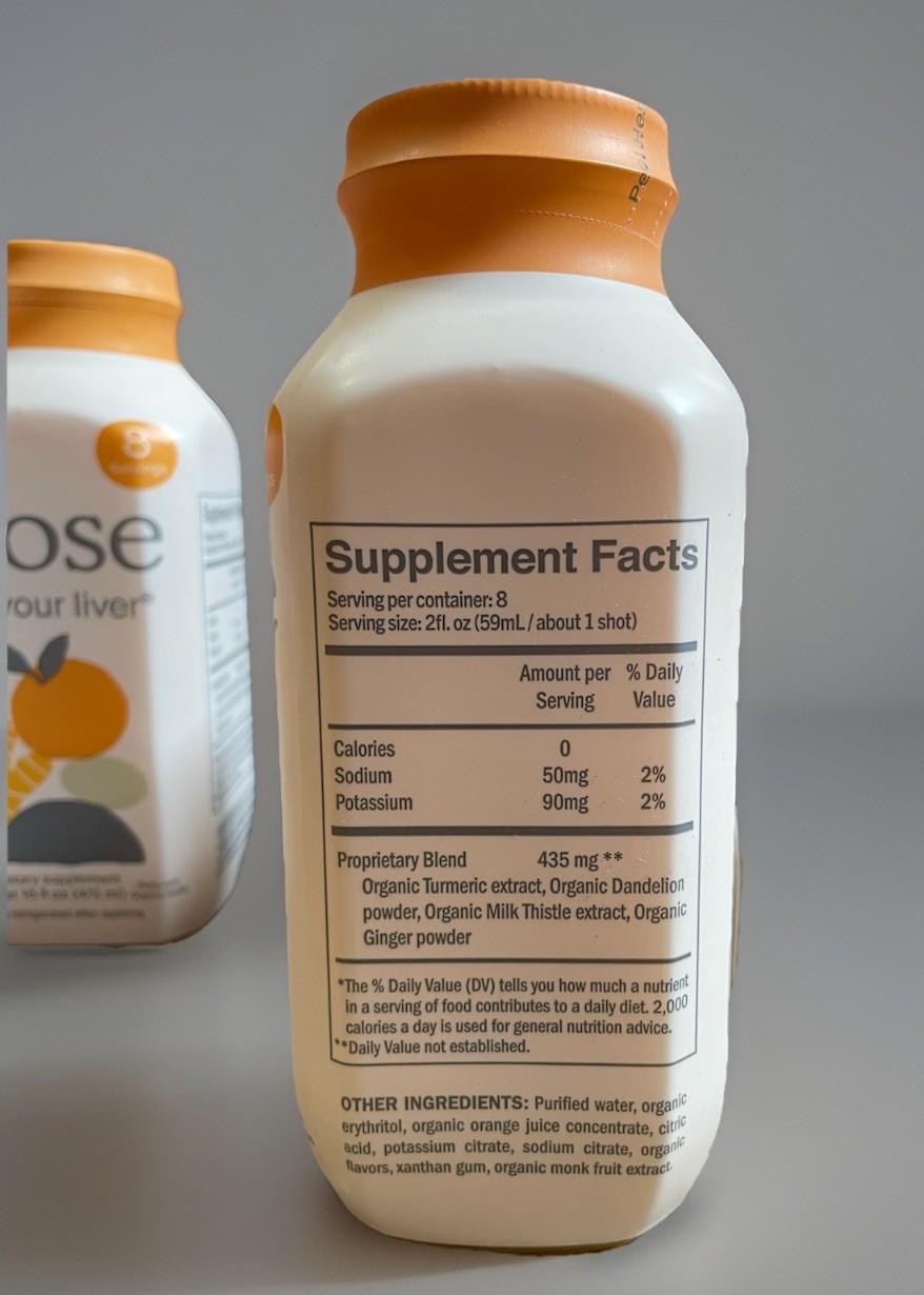 DOSE For Your Liver – Optimal Liver Function/Liver Cleanse 16oz x 6PACK Exp 1/28