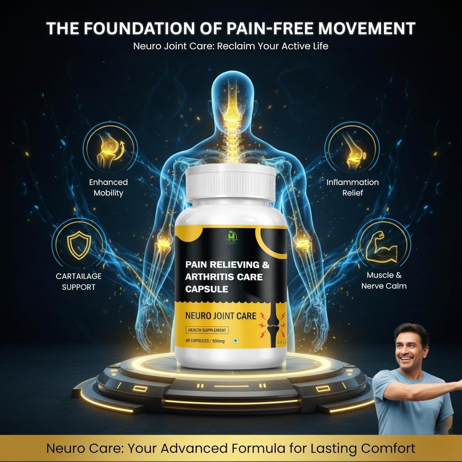Healthy Nutri.tion Neuro Joint Care 180 Veg Capsules