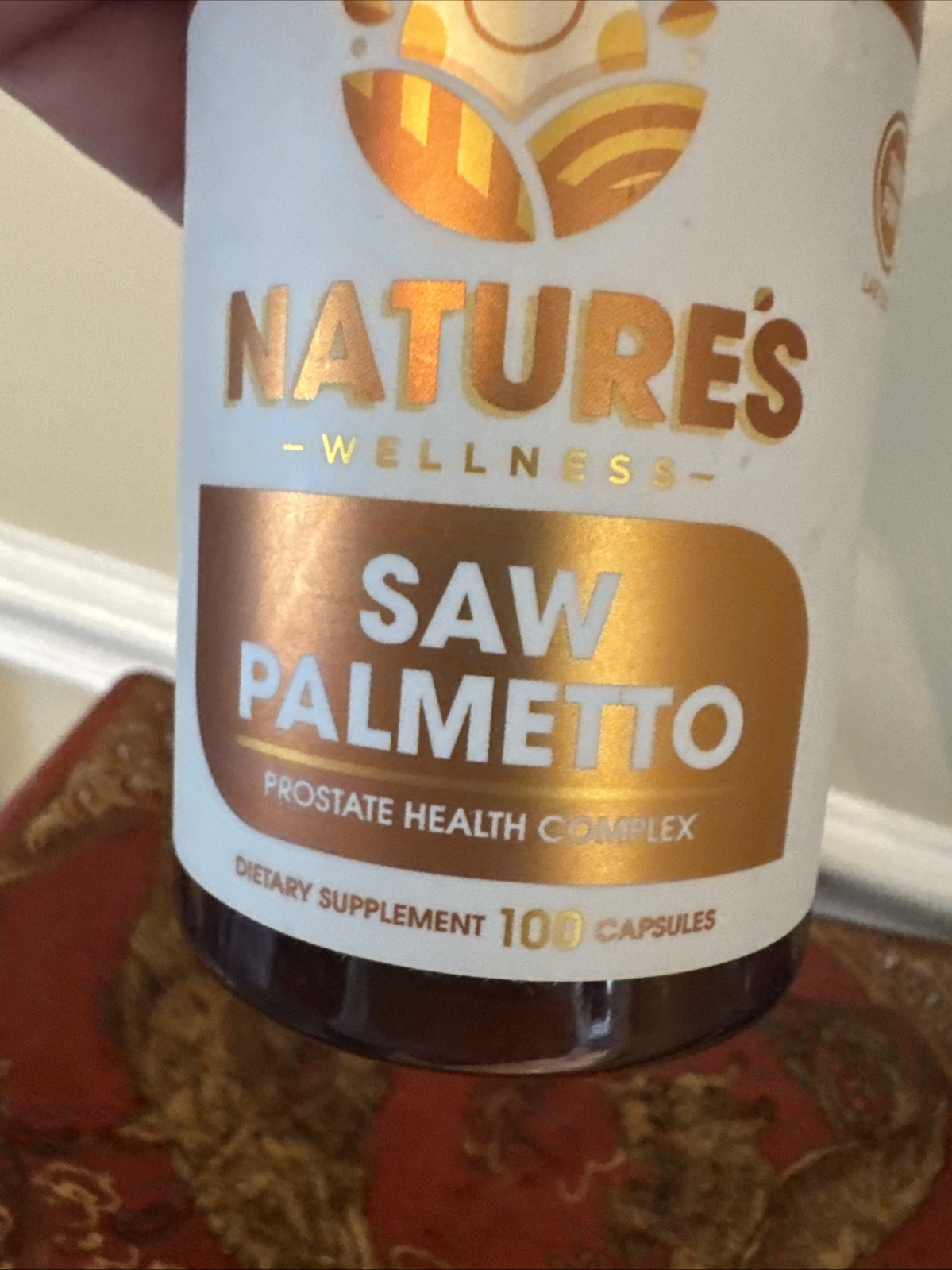 Natures Wellness Saw Palmetto Prostate Health Complex 100 Capsules BB 11/2025