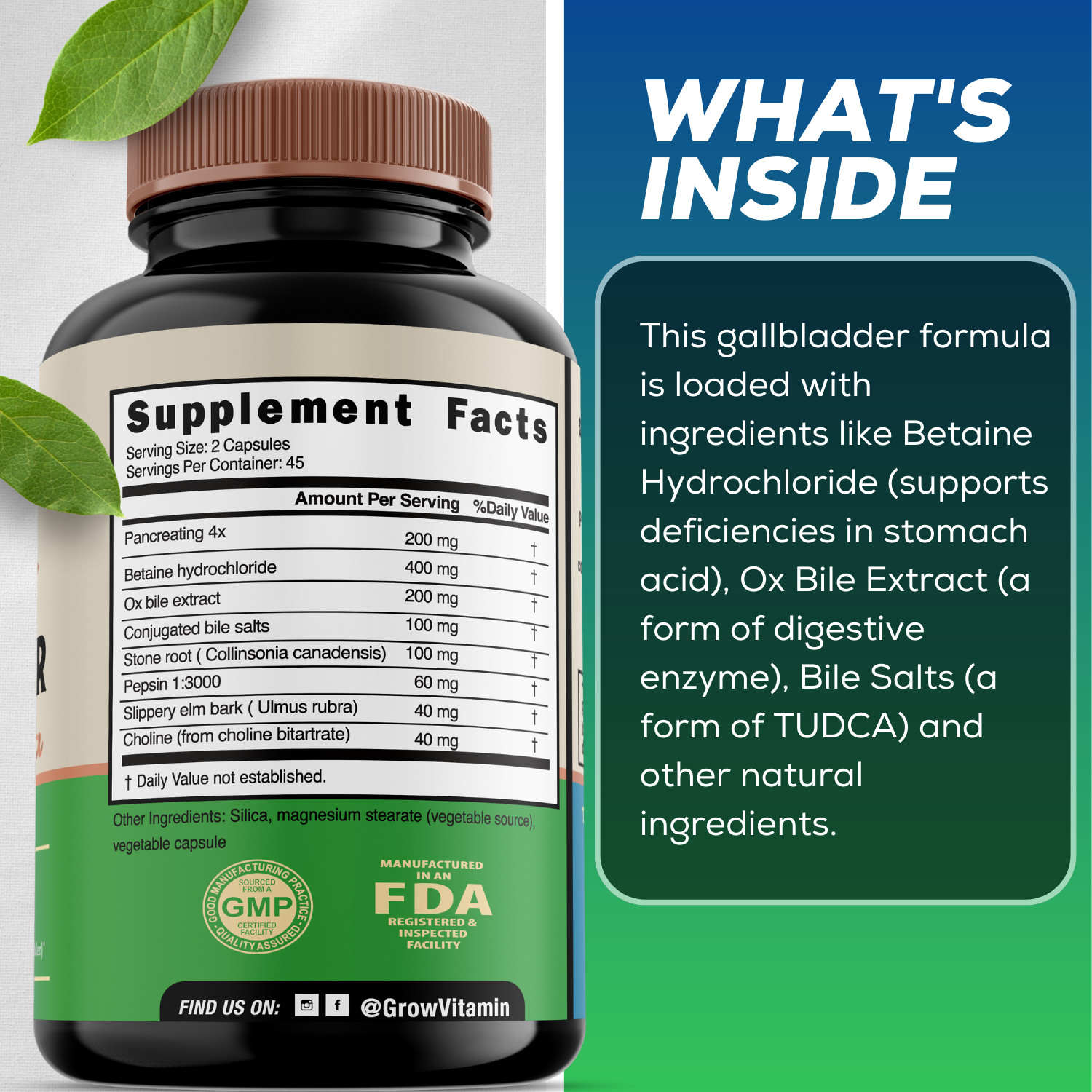 Gallbladder Formula EXTRA STRENGHT💪 Better Digestion, Improved Absorption +MORE