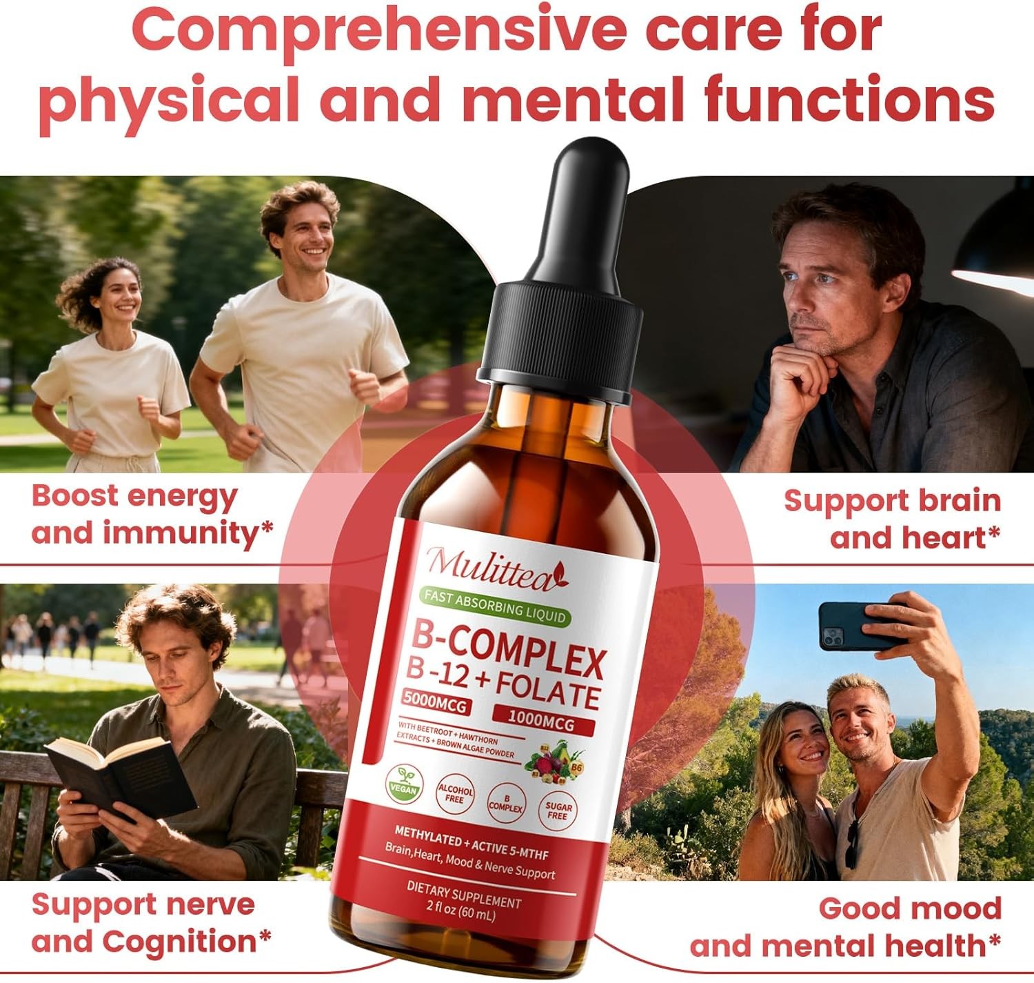 Vitamin B Complex Liquid Drops with Fast Absorption SuperB Liquid Complex 60ML