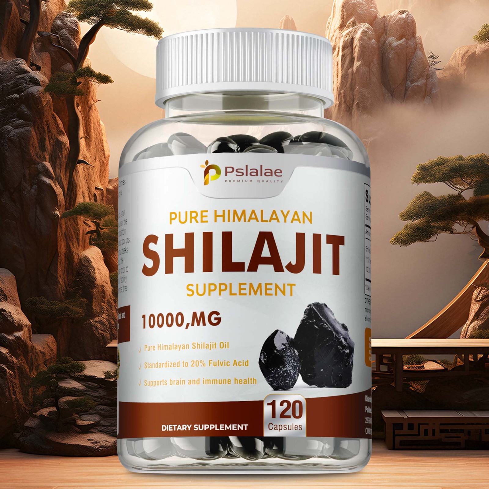 Pure Himalayan Shilajit 10000mg – Fulvic Acid – Stamina, Strength, Performance
