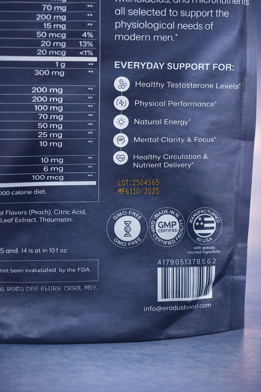 ERODUS Formula for Men – Boost Testo Levels + Energy/Stamina 1 BAG 🔥AUTHENTIC🔥