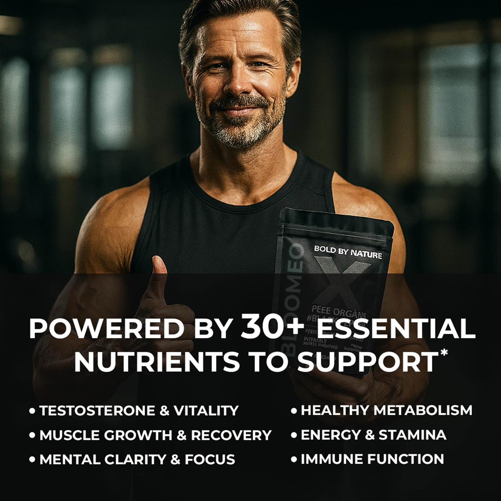 Bloomeo Beef Organ Supplement for Men | 100% 180 Count (Pack of 1), Natural