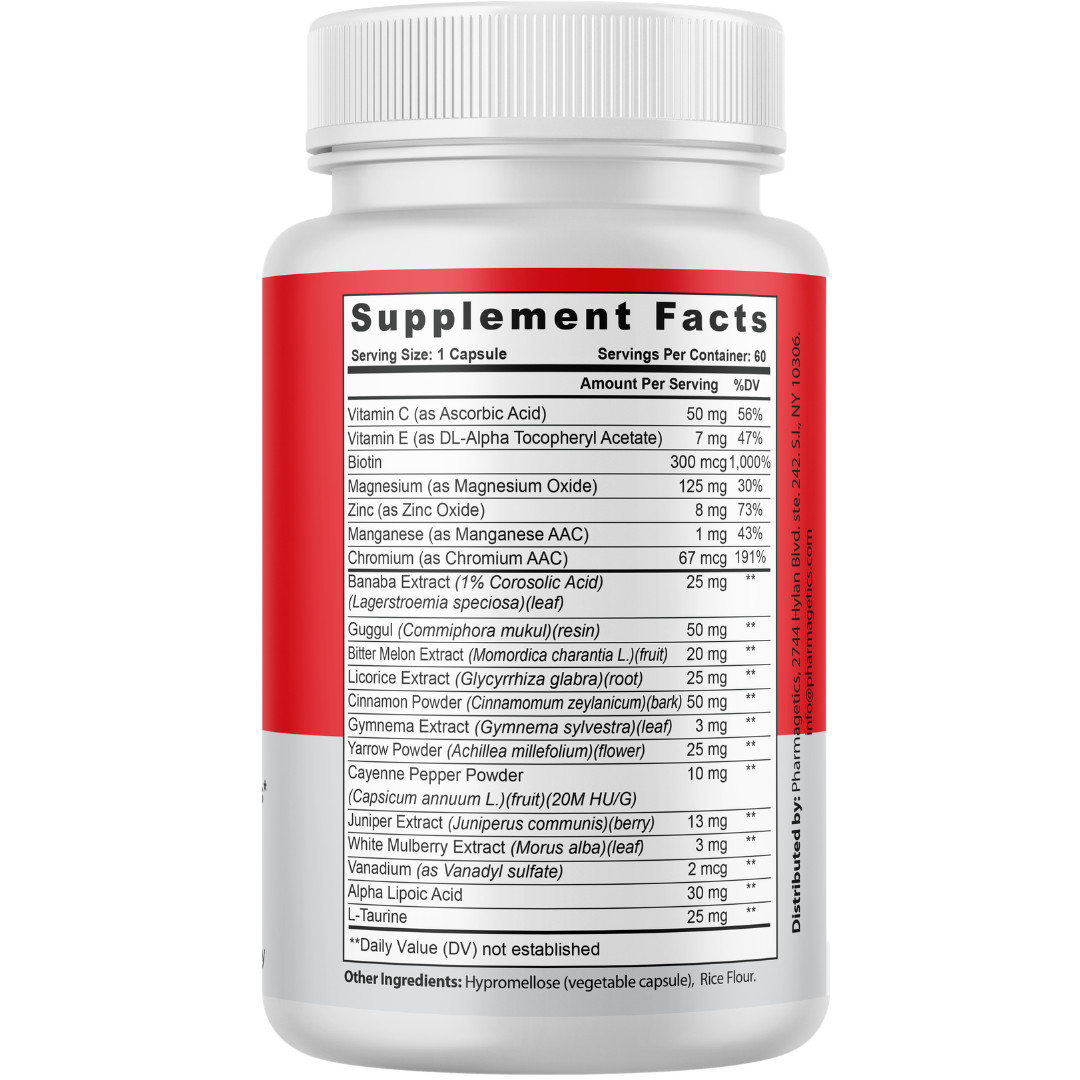 Glyco Pulse Blood Sugar Support Supplement Metabolism & Energy (4 Bottles)