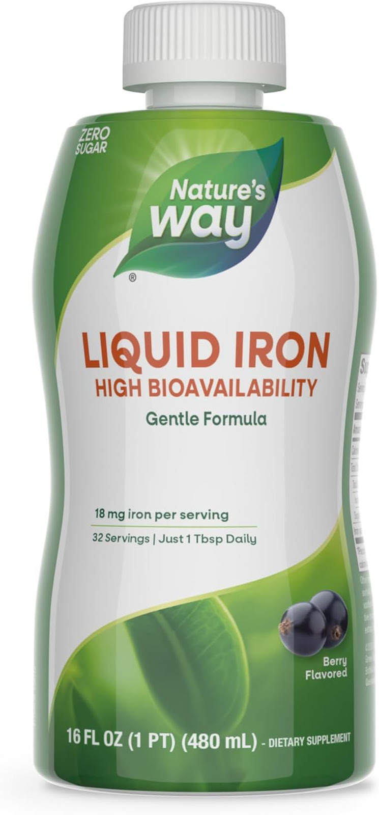 Liquid Iron, Provides 100% Daily Value of Iron, 18 Mg as Ferric Glycinate per Se